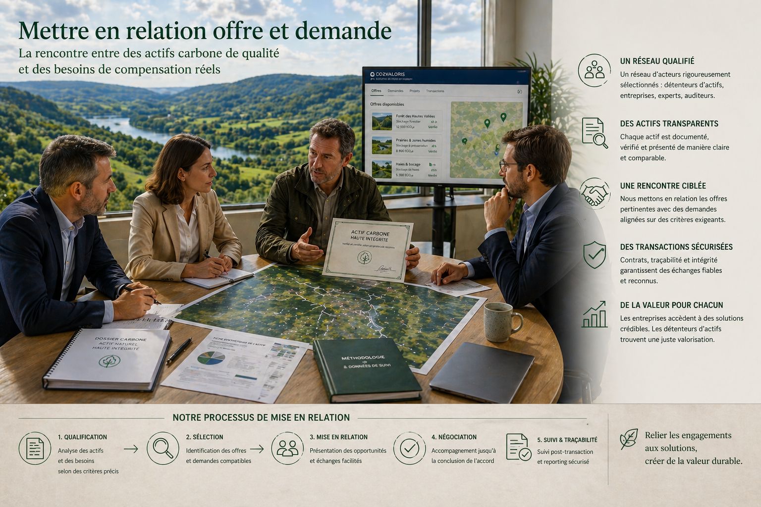 Réunion de mise en relation entre capacités environnementales documentées disponibles et besoins de compensation
