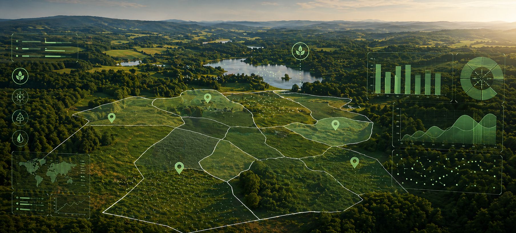 Analyse territoriale carbone par cartographie et indicateurs